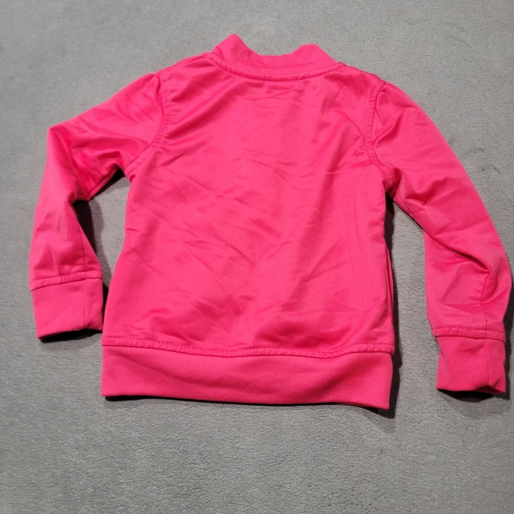 Puma Girls Track Jacket 3T Pink Full Zip Mock‎ Neck Activewear Barbiecore